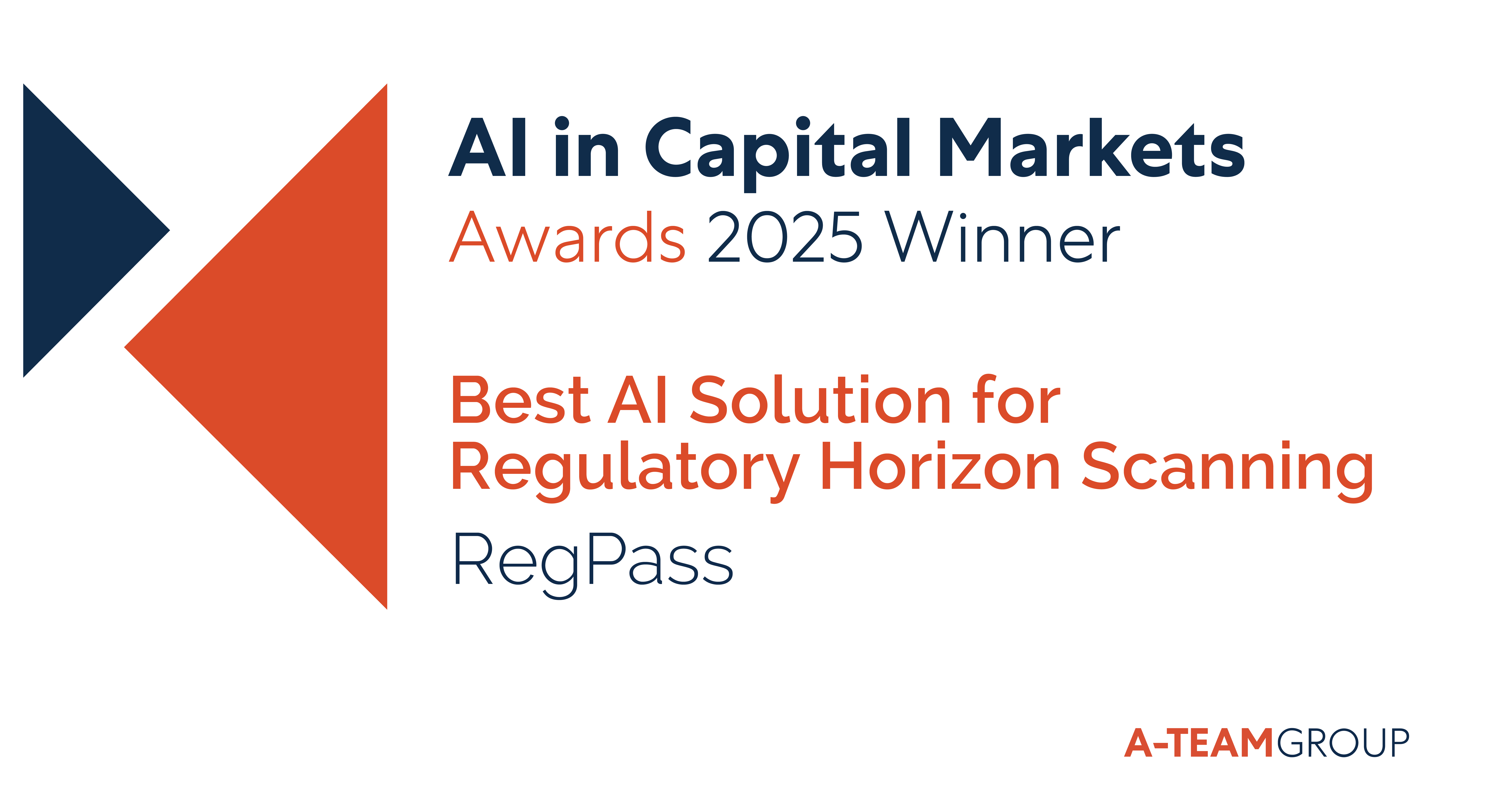Award winning: Best AI Solution for Horizon Scanning - A-Team AI in Capital Markets 2025
